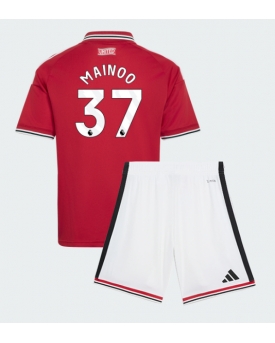 Manchester United Kobbie Mainoo #37 Maglia Gara Casa Repliche 2026-27 Bambino Maniche Corte